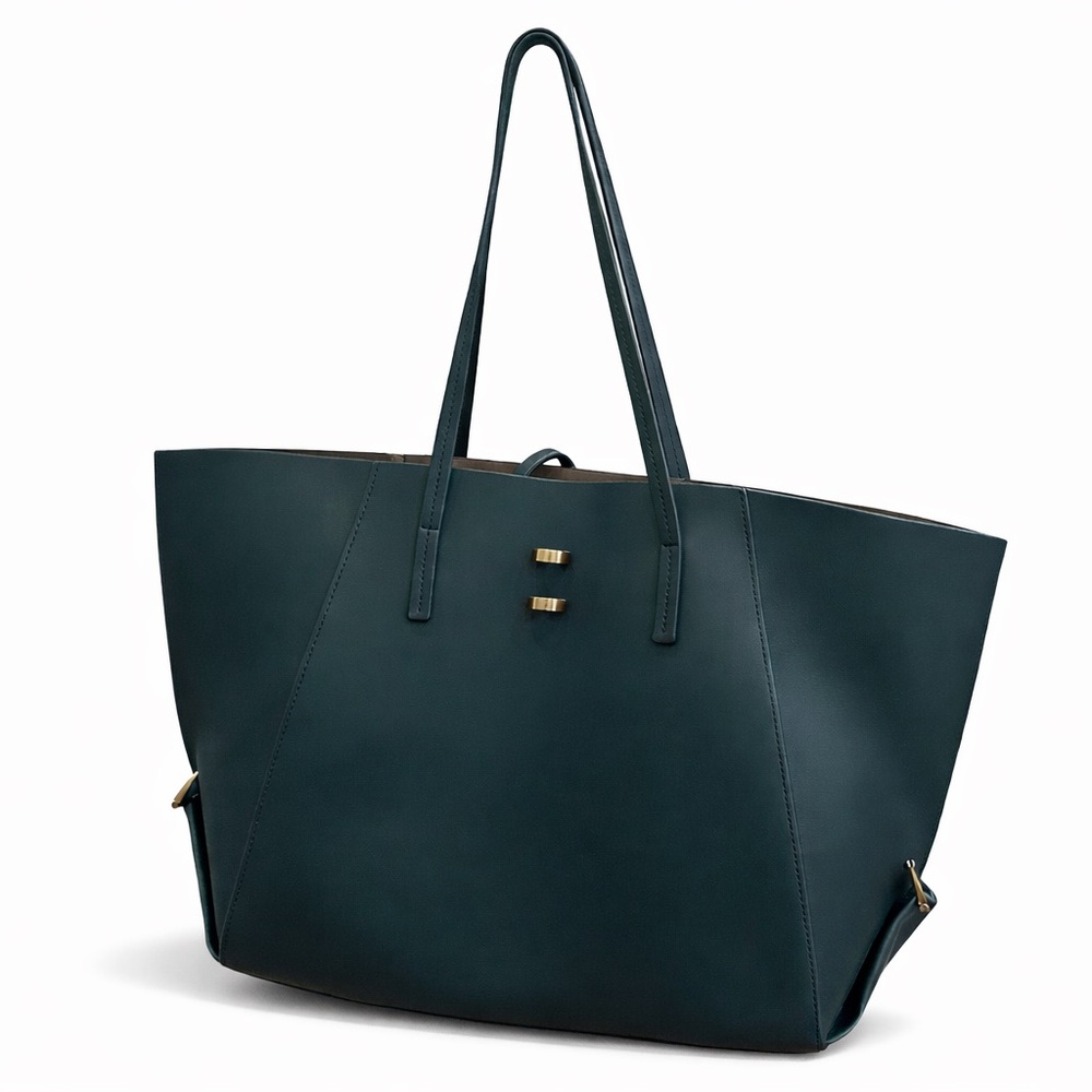 ZAC Zac Posen Dark Teal Tote Bag